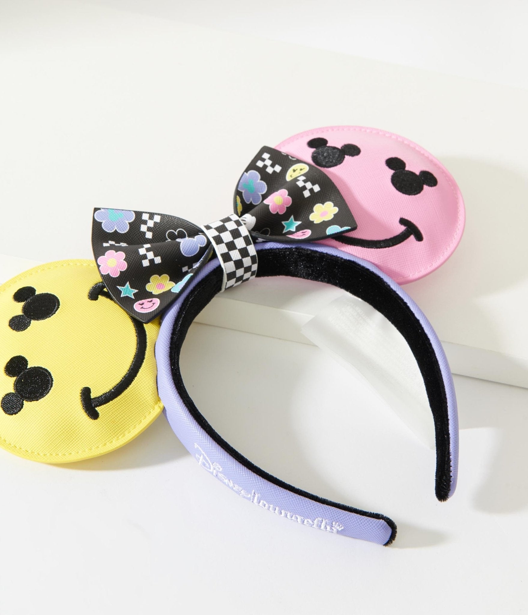 Loungefly Mickey Y2K Smiley Mouse Ears Headband - Unique Vintage - Womens, ACCESSORIES, HAIR