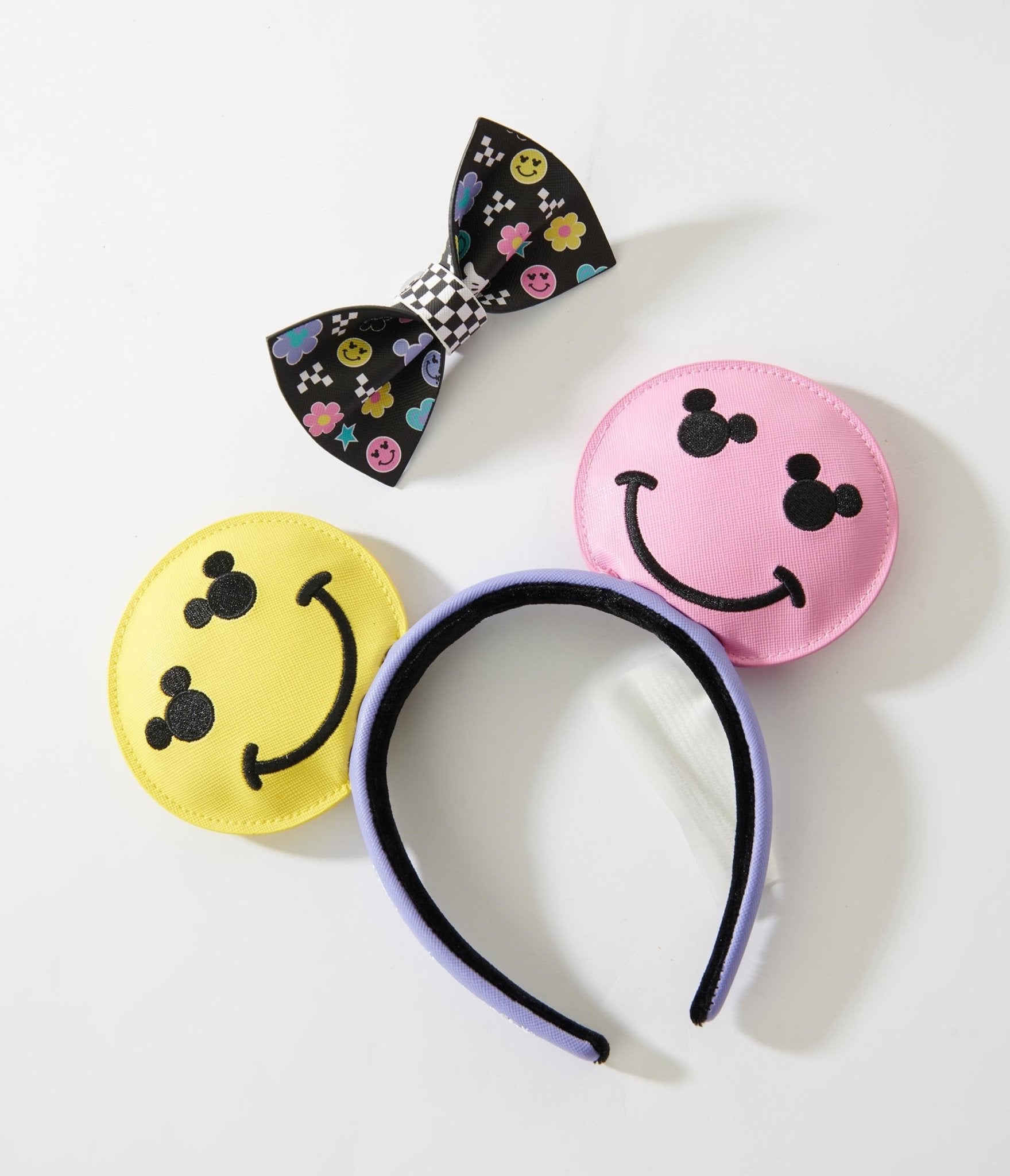 Loungefly Mickey Y2K Smiley Mouse Ears Headband - Unique Vintage - Womens, ACCESSORIES, HAIR