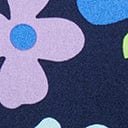 Magnolia Place Navy & Multicolor Floral Barbara Swing Dress - Unique Vintage - Womens, DRESSES, SWING