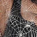 Magnolia Place Plus Size Black Spiderweb Capelet - Unique Vintage - Womens, HALLOWEEN, TOPS