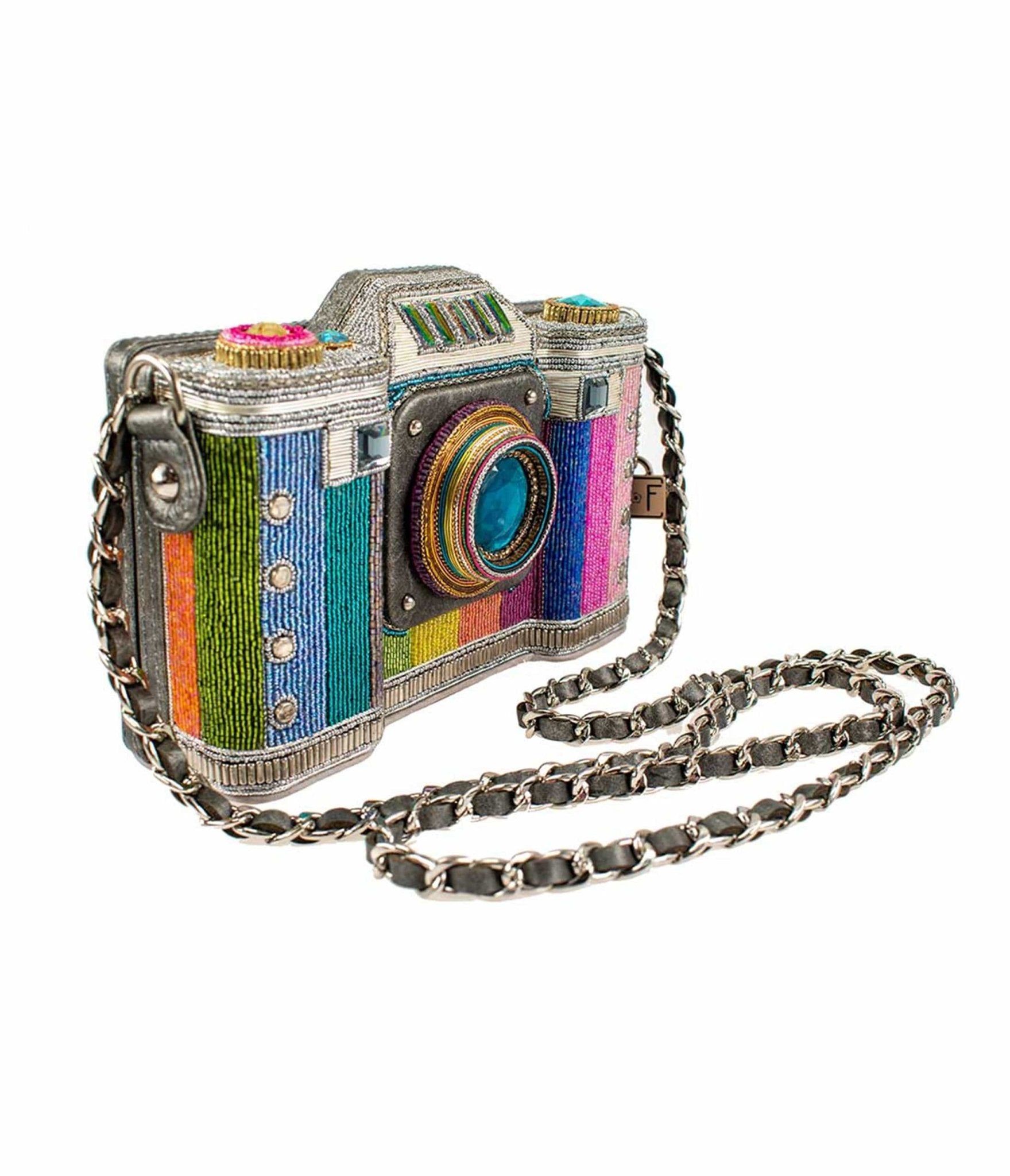 Mary Frances Life in Color Camera Crossbody Bag - Unique Vintage - Womens, ACCESSORIES, HANDBAGS