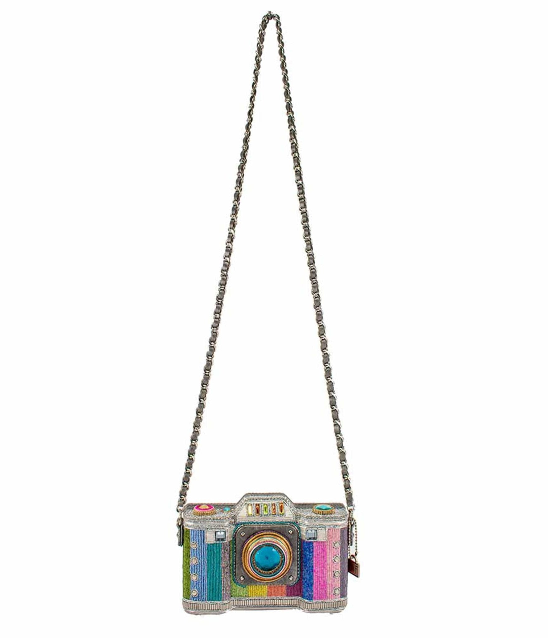 Retro Vintage Mary Frances Life in Color Camera Crossbody Bag Unique Vintage