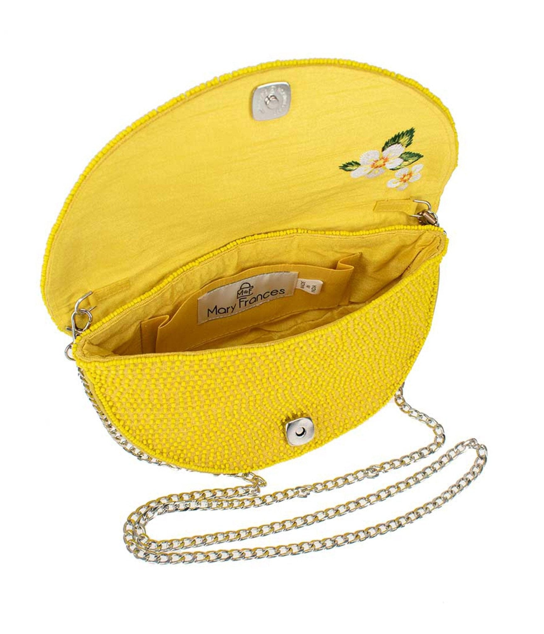 Mary Frances Tart Lemon Crossbody Bag - Unique Vintage - Womens, ACCESSORIES, HANDBAGS