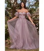 Cinderella Divine  Mauve Floral Fairy Prom Dress