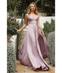 Cinderella Divine  Mauve Sweetheart Satin Enchanted Bridesmaid Dress