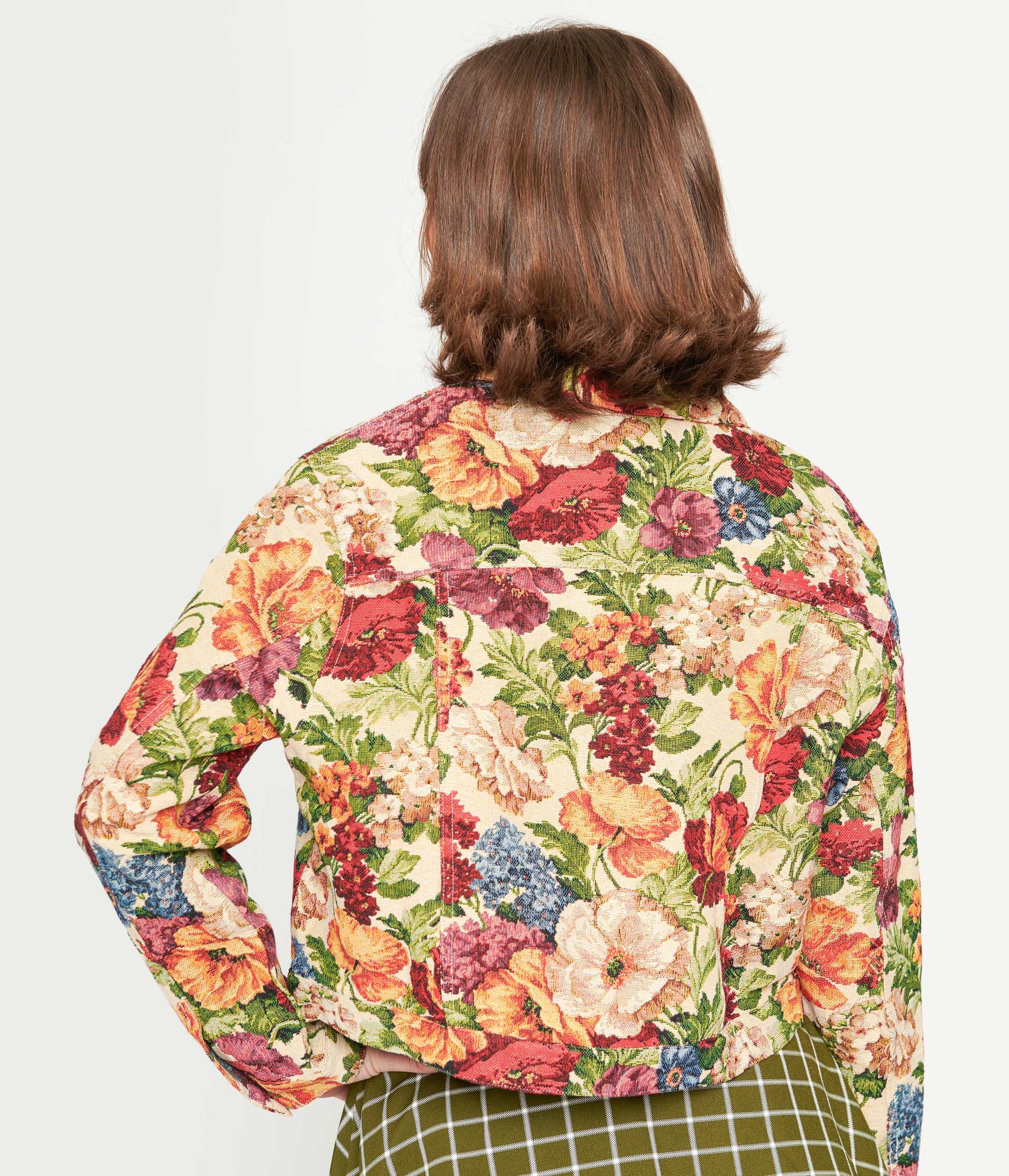 Multicolor Floral Jacket – Unique Vintage