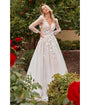 Cinderella Divine  Off White Floral Lace Wedding Ball Gown