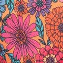Orange & Floral High Leg Swim Bottoms - Unique Vintage - Womens, SWIM, BOTTOM