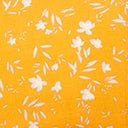 Orange & White Floral Crop Top - Unique Vintage - Womens, TOPS, WOVEN TOPS