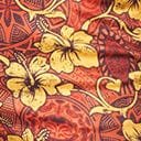 Orange & Yellow Tropical Floral Mimosa Tube Top - Unique Vintage - Womens, TOPS, WOVEN TOPS