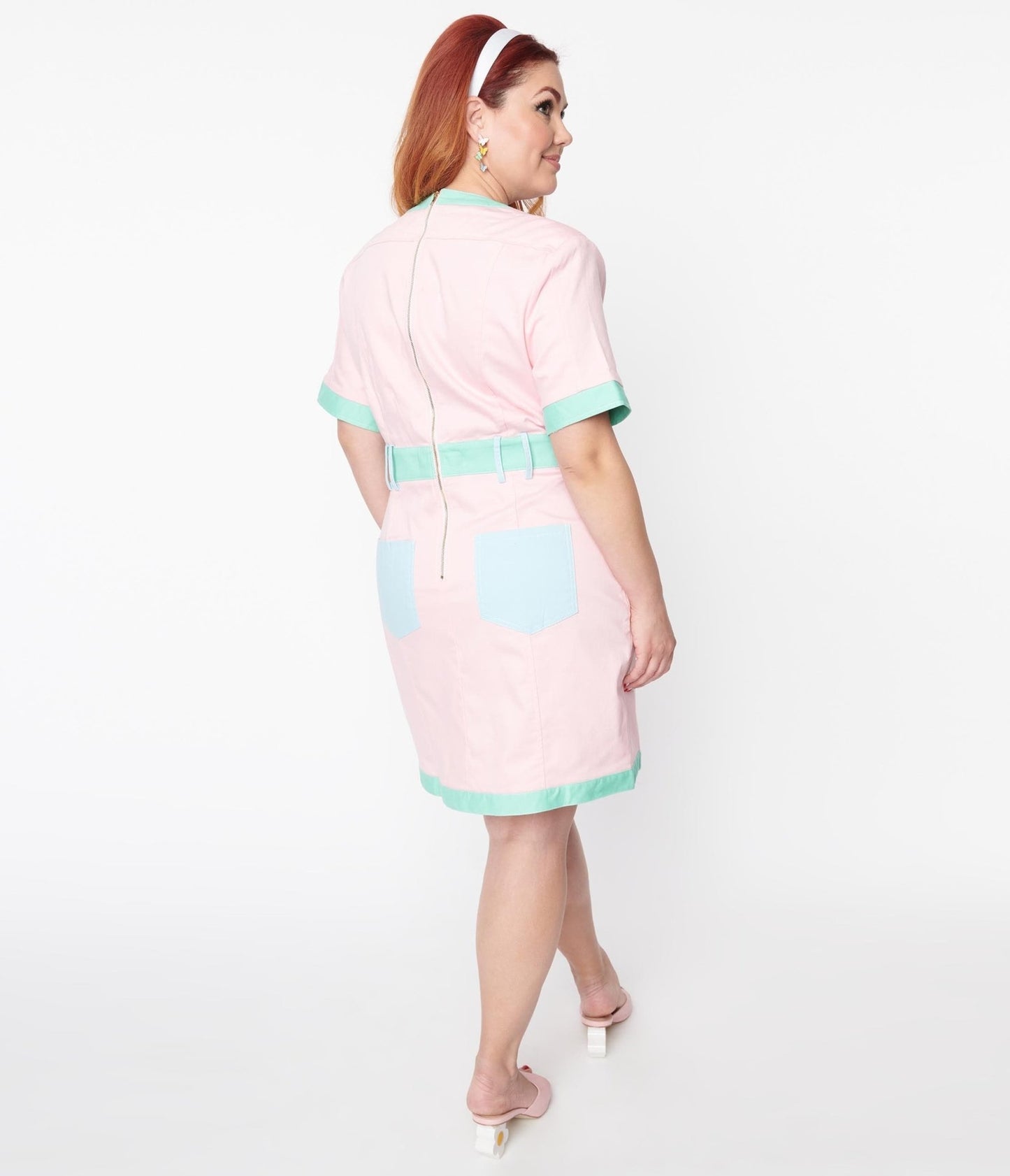 Pastel Color Block Shift Dress - Unique Vintage - Womens, DRESSES, SHIFTS