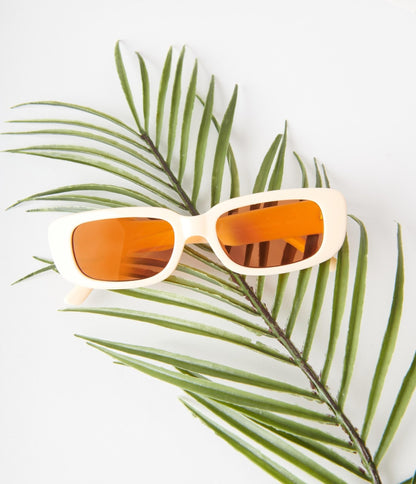 Peach & Orange Tint Oval Sunglasses - Unique Vintage - Womens, ACCESSORIES, SUNGLASSES