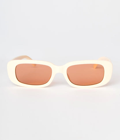 Peach & Orange Tint Oval Sunglasses - Unique Vintage - Womens, ACCESSORIES, SUNGLASSES