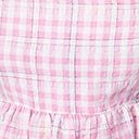 Pink Gingham Puff Sleeve Top - Unique Vintage - Womens, TOPS, WOVEN TOPS