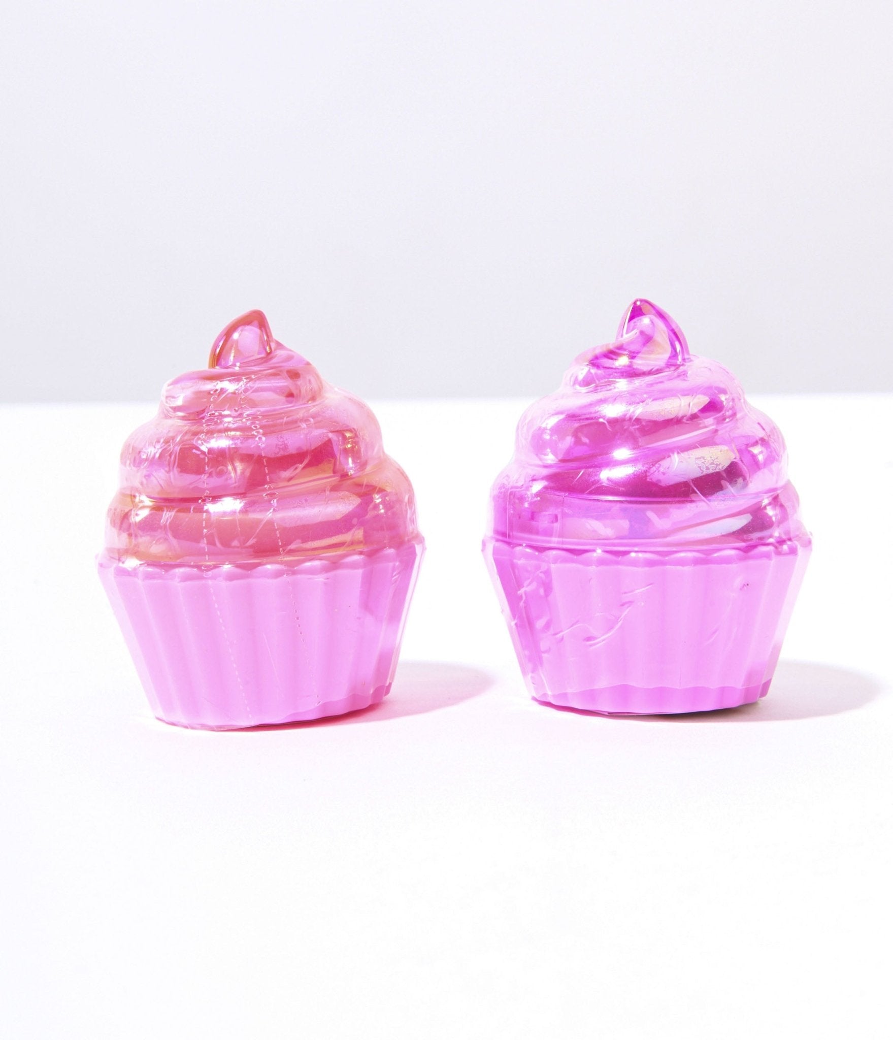 Pink & Purple Cupcake Lip Balm Set - Unique Vintage - Womens, ACCESSORIES, MAKEUP