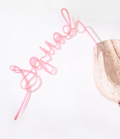 Pink Squad Silly Straw - Unique Vintage - Womens, ACCESSORIES, GIFTS/HOME