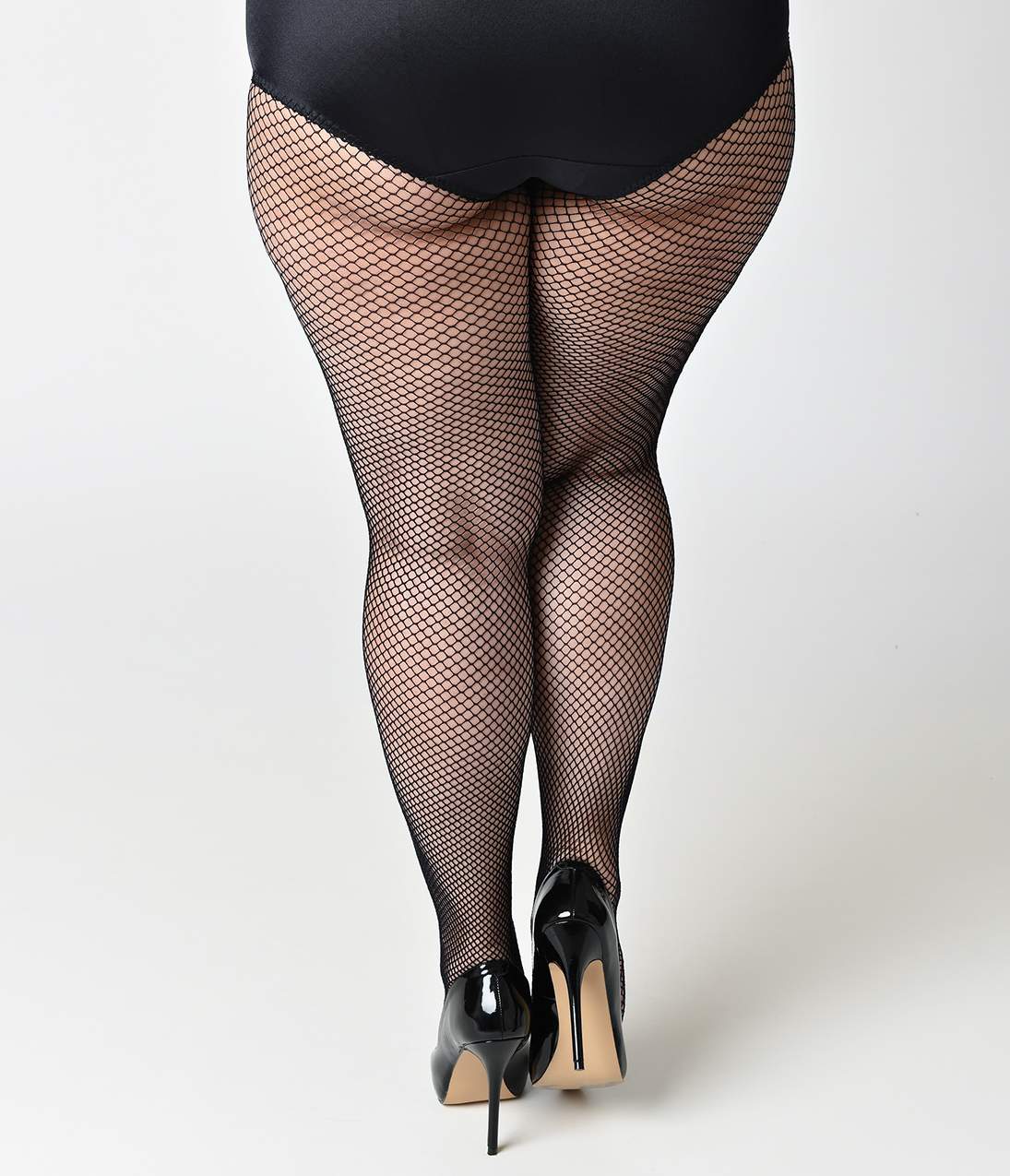 Plus Size Black Fishnet Tights - Unique Vintage - Womens, ACCESSORIES, HOSIERY