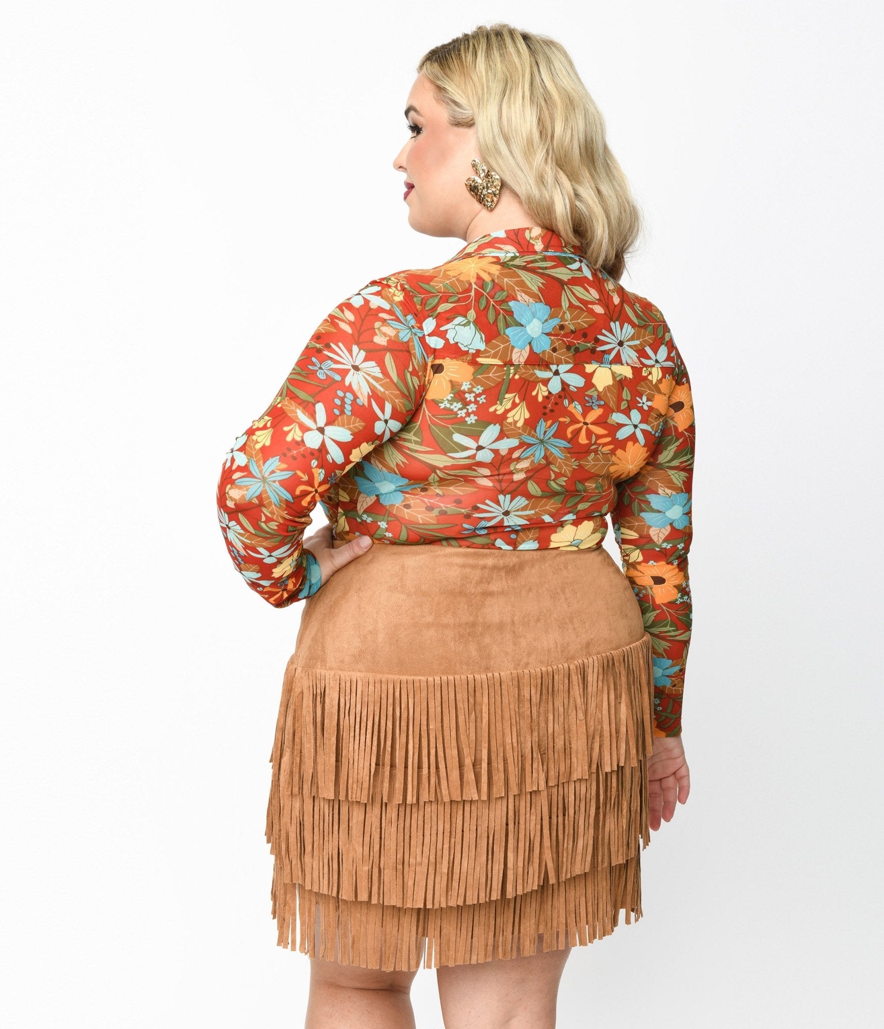 Plus size 2025 bodysuit blouse