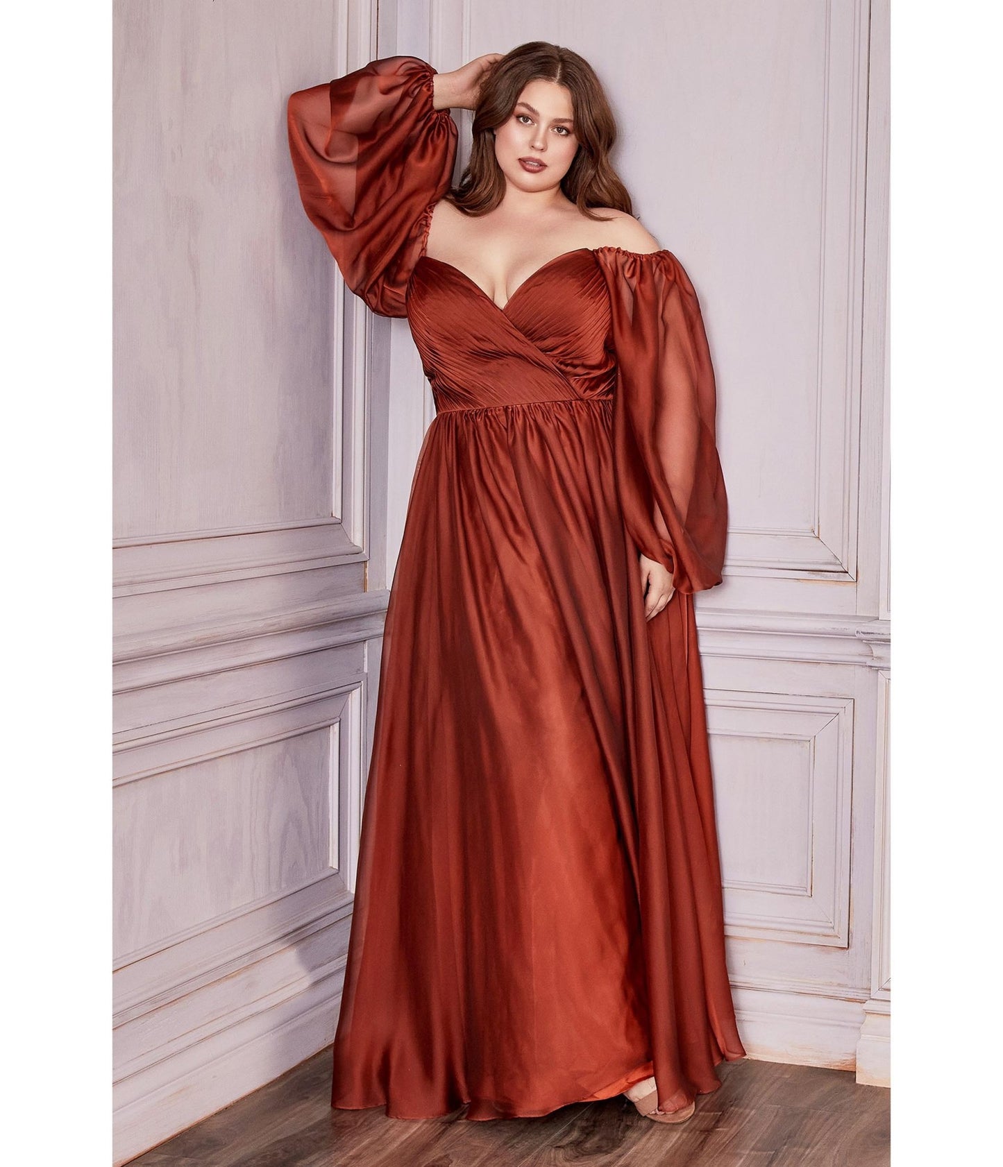Plus Size Sienna Chiffon Sweetheart Bridesmaid Goddess Gown - Unique Vintage - Womens, DRESSES, PROM AND SPECIAL OCCASION