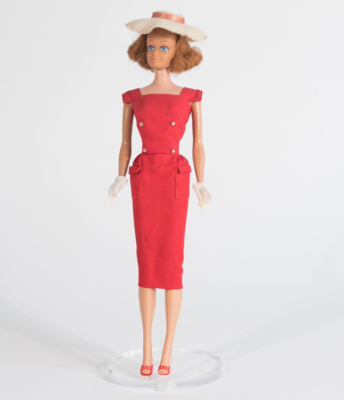 Preorder - Barbie x Unique Vintage Red Sheath Sensation Wiggle Dress - Unique Vintage - Womens, DRESSES, WIGGLE