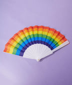 Rainbow Hand Fan - Unique Vintage - Womens, ACCESSORIES, GIFTS/HOME