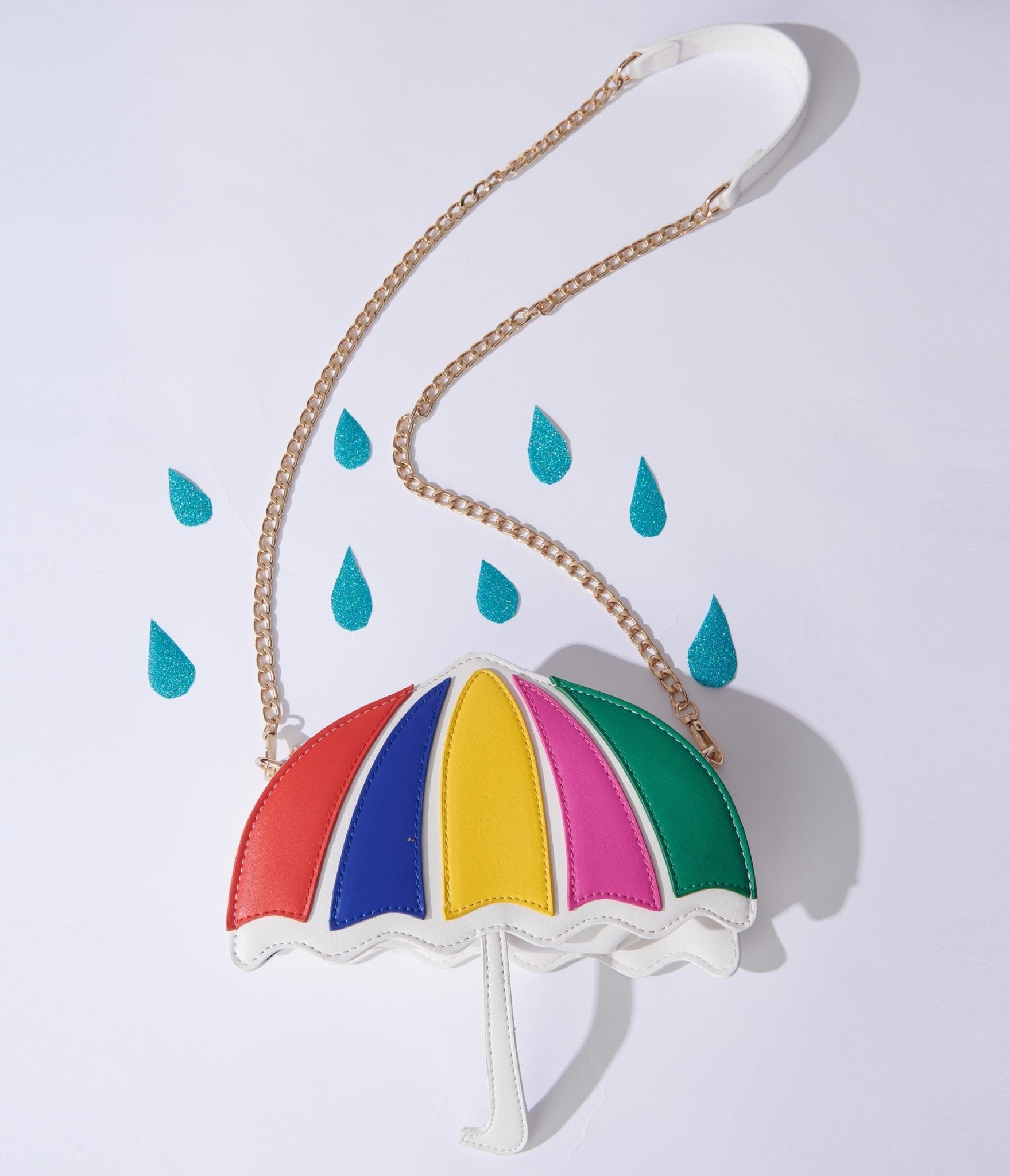 Rainbow Umbrella Crossbody Bag - Unique Vintage - Womens, ACCESSORIES, HANDBAGS