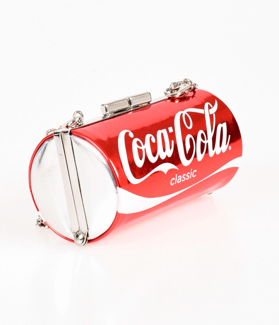 Red Classic Coca Cola Coke Can Hard Clutch - Unique Vintage - Womens, ACCESSORIES, HANDBAGS