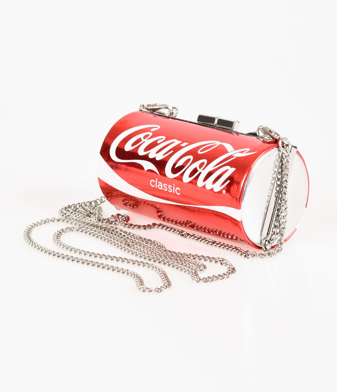 Red Classic Coca Cola Coke Can Hard Clutch - Unique Vintage - Womens, ACCESSORIES, HANDBAGS