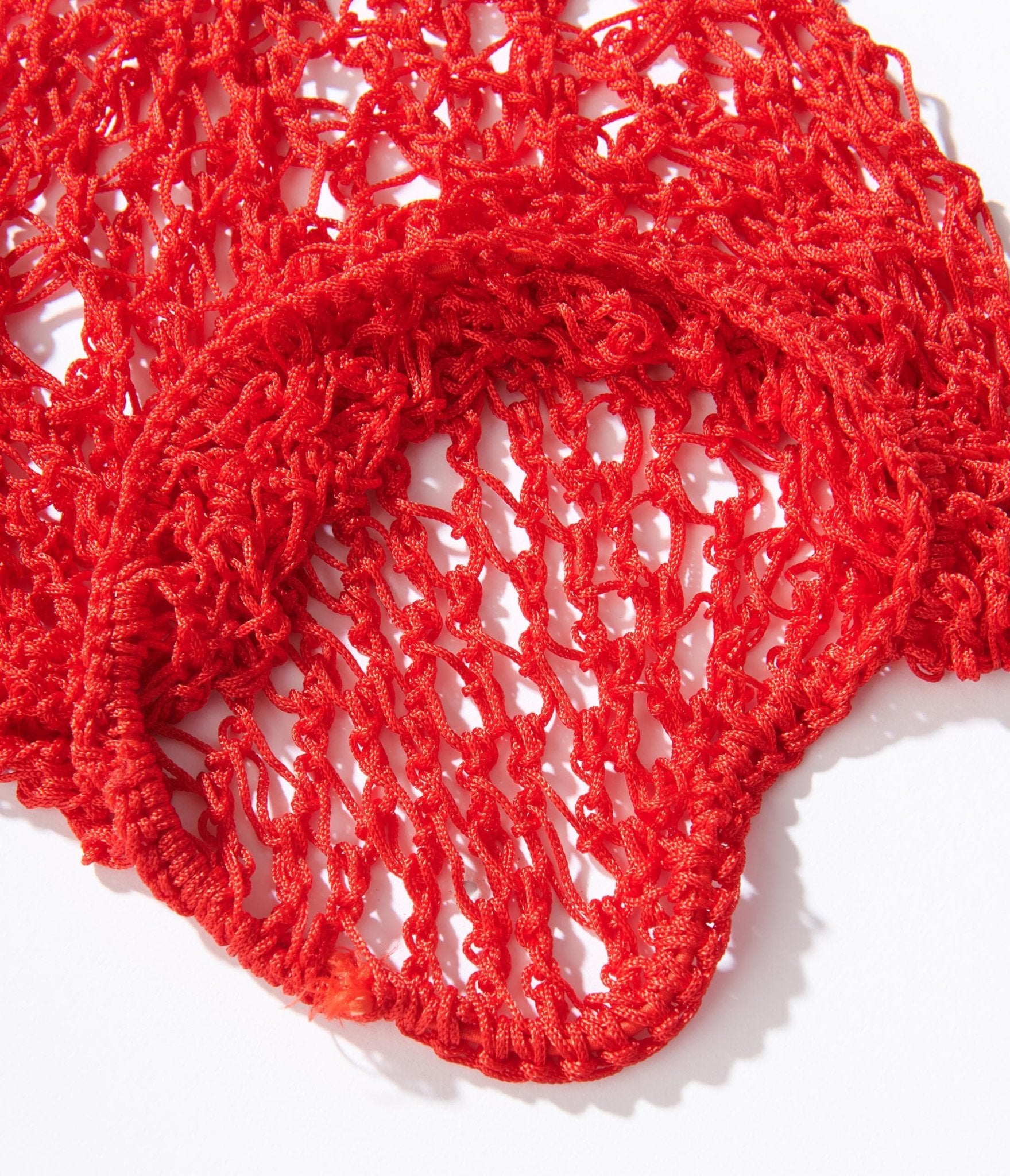 Red Crochet Hair Snood - Unique Vintage - Womens, ACCESSORIES, HAIR