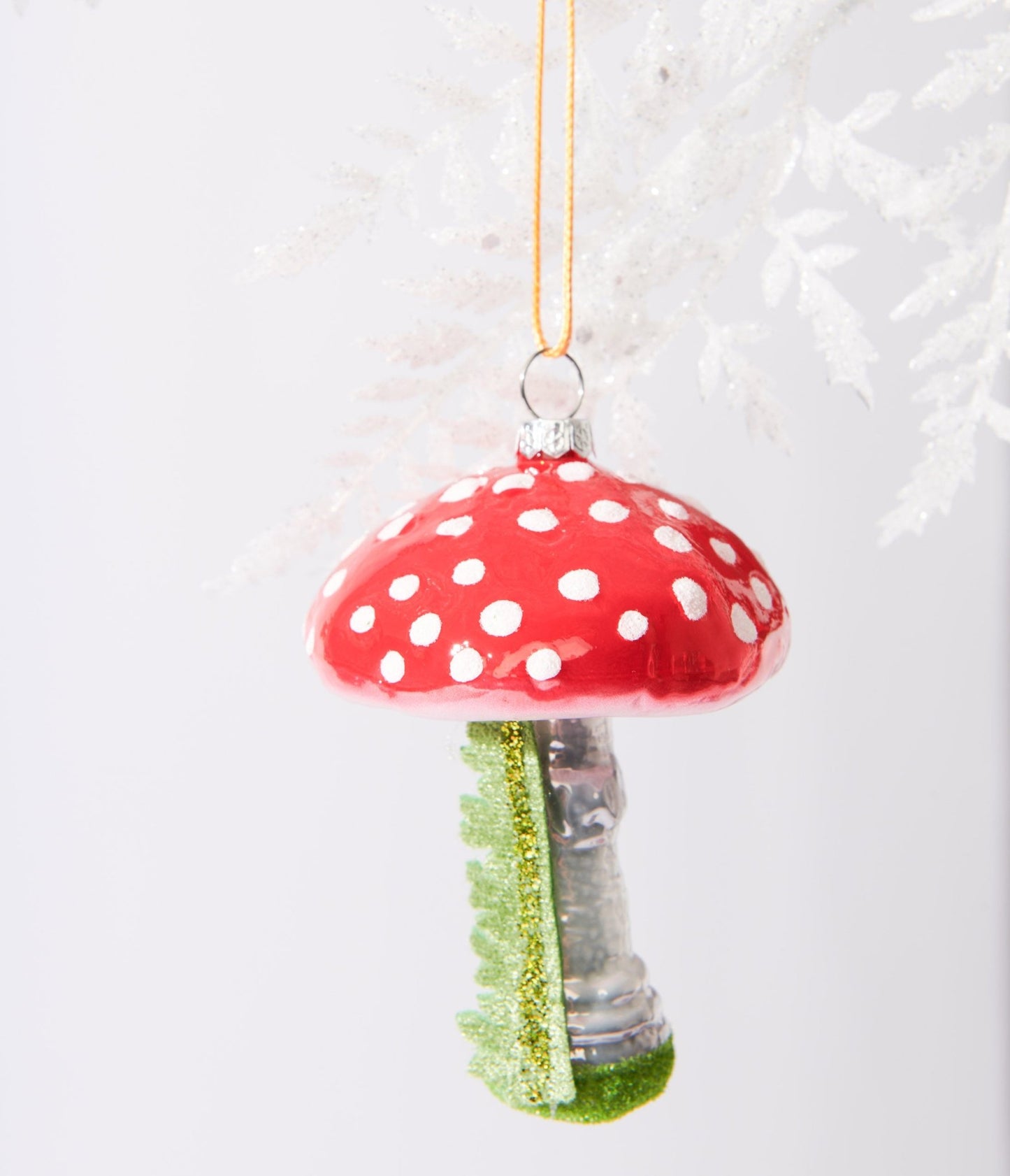 Red Magical Mushroom Glass Ornament - Unique Vintage - Womens, ACCESSORIES, GIFTS/HOME