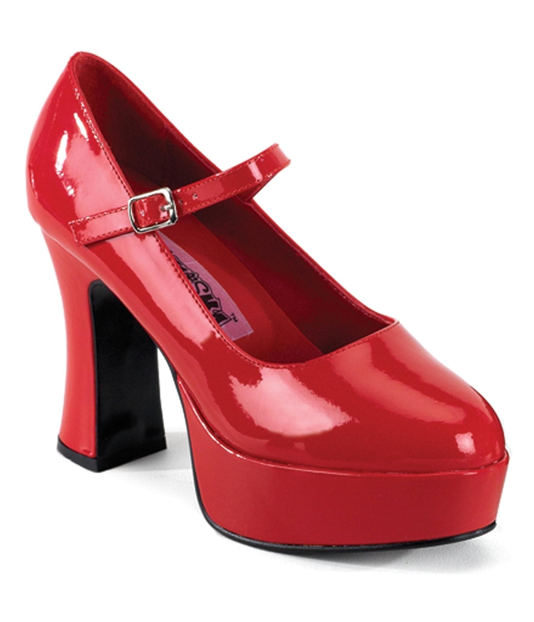Red Patent Mary Jane Pumps Unique Vintage