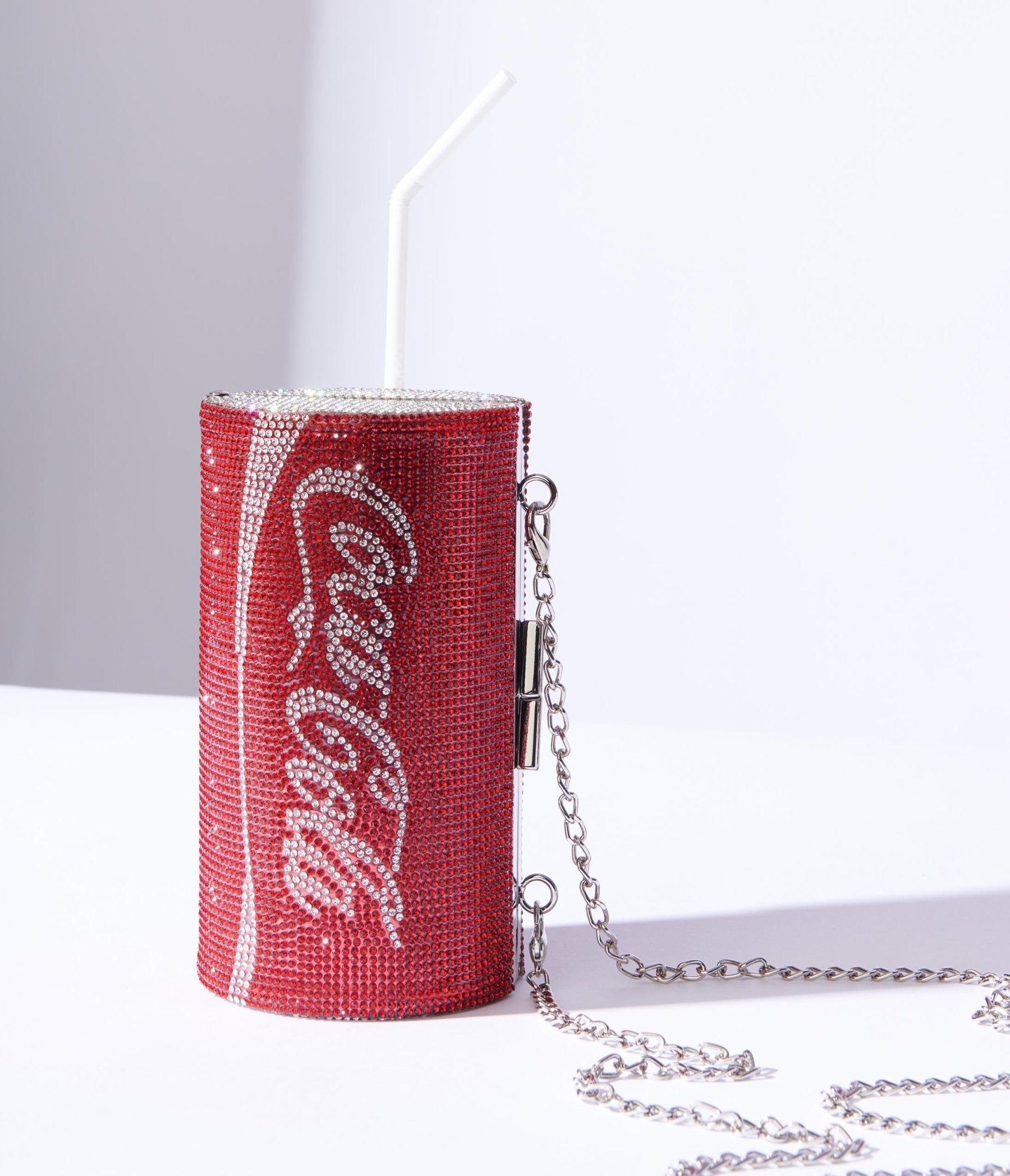 Red Swarovski Crystal Coca-Cola Bag - Unique Vintage - Womens, ACCESSORIES, HANDBAGS