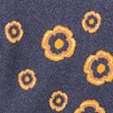 Retro Dark Blue & Orange Floral Sid Sweater - Unique Vintage - Womens, TOPS, SWEATERS