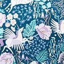 Retrolicious Blue Pegasus & Floral Flare Dress - Unique Vintage - Womens, DRESSES, FIT AND FLARE