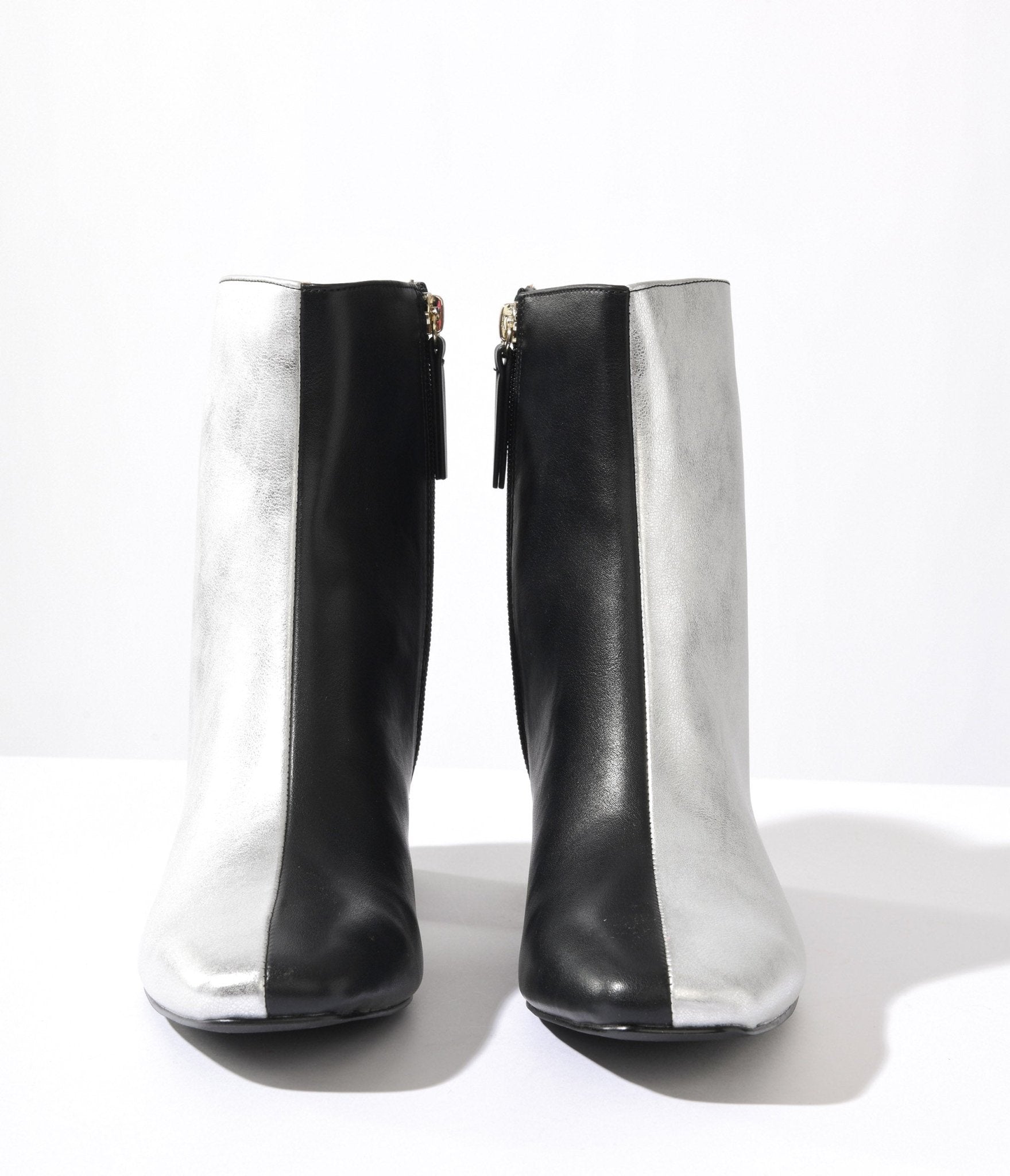 Color block cheap ankle boots