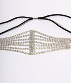 Silver Rhinestone Multitiered Headband - Unique Vintage - Womens, ACCESSORIES, HAIR