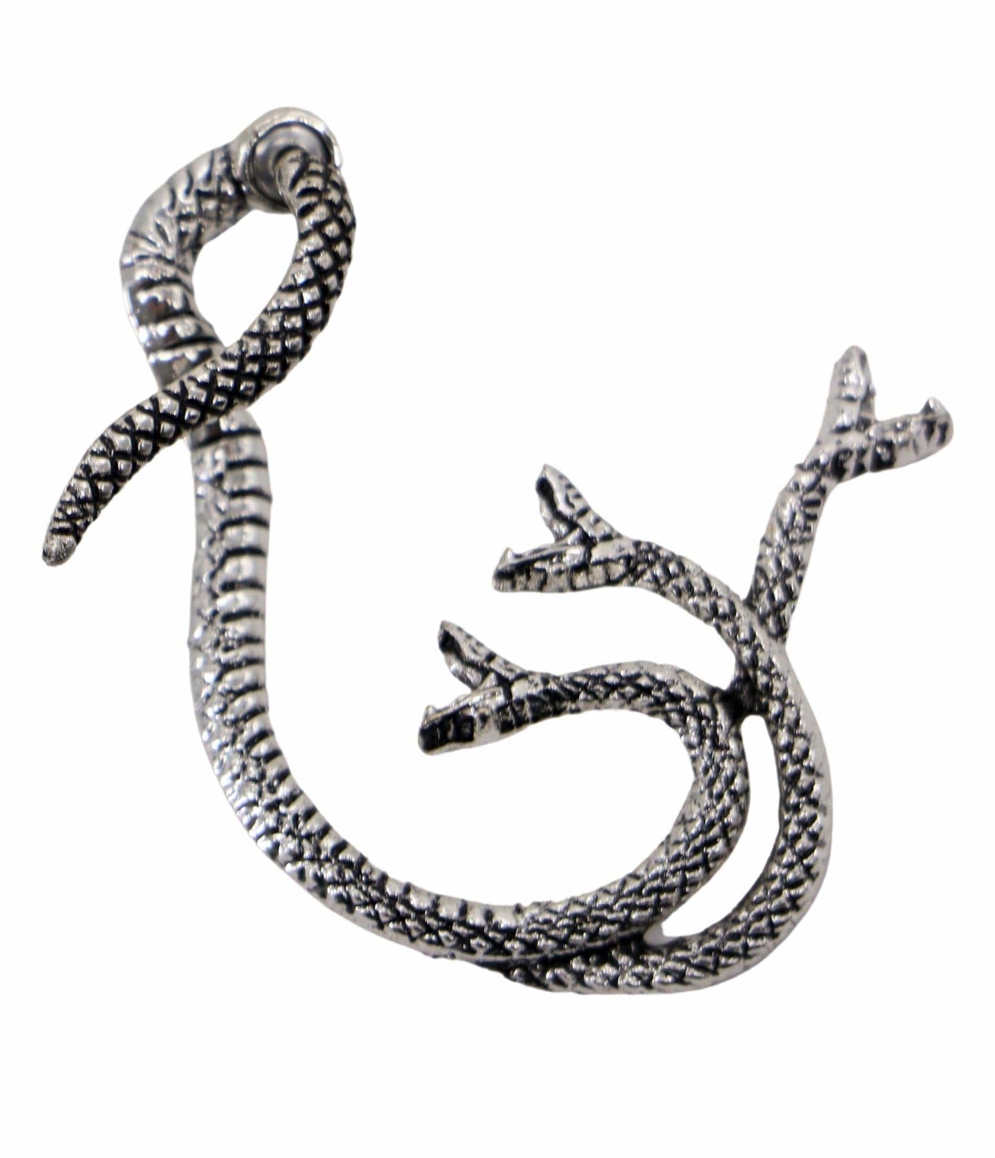 Silver Three Headed Snake Ear Cuff – Unique Vintage