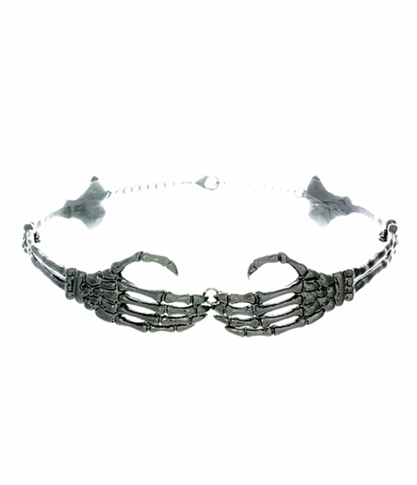 Skeleton Hands Choker - Unique Vintage - Womens, ACCESSORIES, JEWELRY