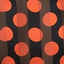 Smak Parlour Black & Orange Polka Dot Resident Artist Blouse - Unique Vintage - Womens, TOPS, WOVEN TOPS