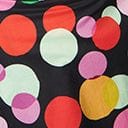 Smak Parlour Black & Rainbow Dot Smocked Fit & Flare Dress - Unique Vintage - Womens, DRESSES, FIT AND FLARE