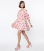 Smak Parlour Pink & Cherries Love Interest Babydoll Dress