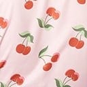 Smak Parlour Pink & Cherries Power Play Blouse - Unique Vintage - Womens, TOPS, WOVEN TOPS