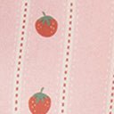 Smak Parlour Pink & Strawberries Stripe Ruffle Blouse - Unique Vintage - Womens, TOPS, WOVEN TOPS