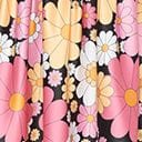 Smak Parlour Pink & White Floral Gathered Mini Skirt - Unique Vintage - Womens, BOTTOMS, SKIRTS