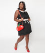 Smak Parlour Plus Size Black & Cherry Print Mini Dress