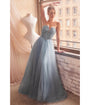 Cinderella Divine  Smoky Blue Glitter Bodice & Tulle Prom Ball Gown