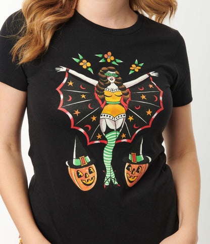Star Thief Fitted Graphic Tee - Unique Vintage - Womens, HALLOWEEN, GRAPHIC TEES