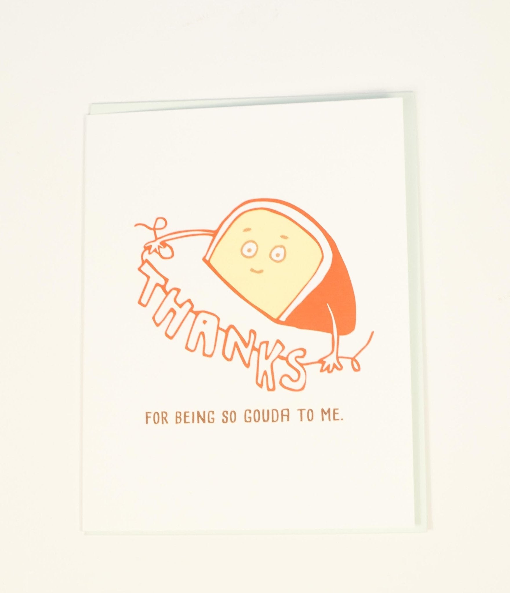 Thanks For Being So Gouda To Me Greeting Card - Unique Vintage - Womens, ACCESSORIES, GIFTS/HOME