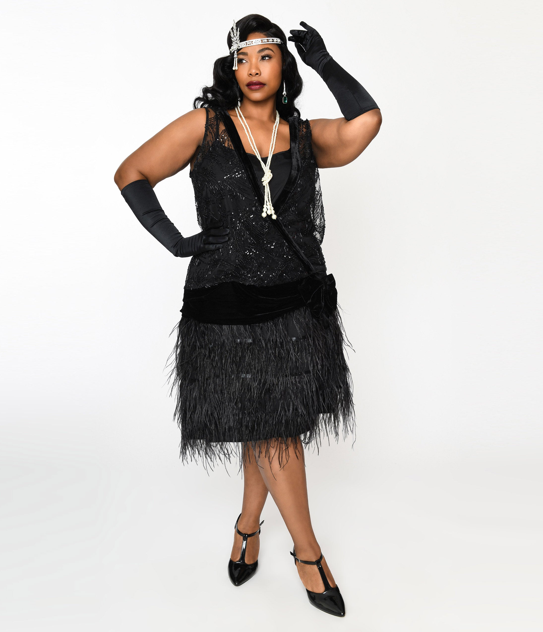 Plus size top gatsby wedding dress