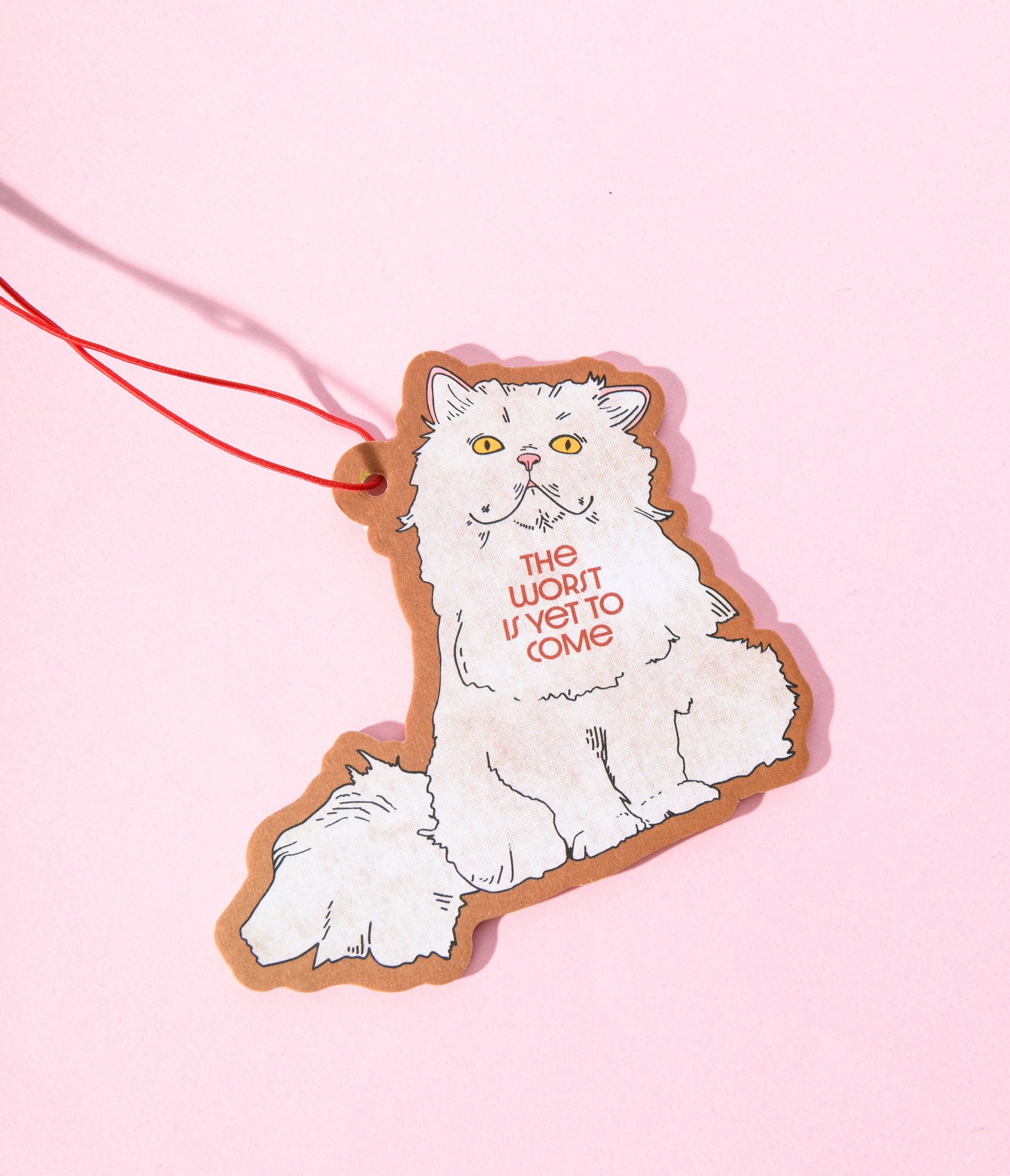 The Worst Is Yet To Come Fluffy Cat Air Freshener - Unique Vintage - Womens, ACCESSORIES, GIFTS/HOME